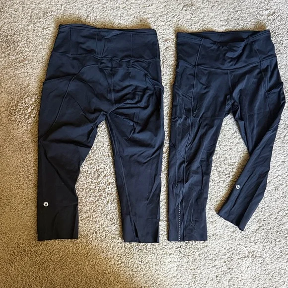 lululemon athletica Black womens Performance Leggings Pair - Picture 1 of 4